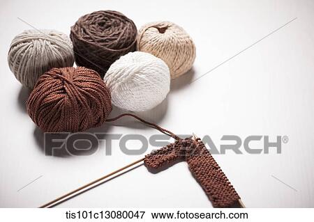 knit strings and knitting needle on the floor View Large Photo Image Stock Photo - knit strings and knitting needle on the floor. Fotosearch