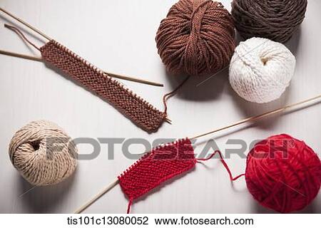 knit strings and knitting needles on the floor View Large Photo Image Stock Image - knit strings and knitting needles on the floor. Fotosearch