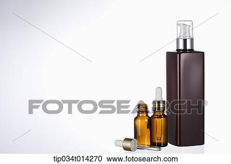 Stock Image - make up set in white background. Fotosearch