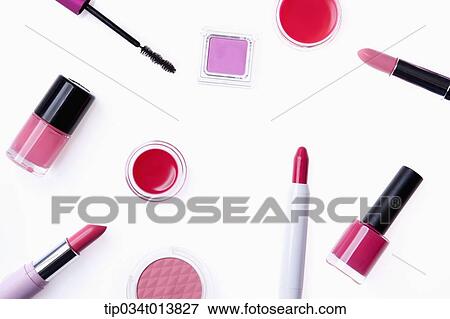make ups in pink and red View Large Photo Image Stock Photo - make ups in pink and red. Fotosearch