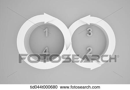 numbers in round arrows View Large Photo Image Stock Image - numbers in round arrows. Fotosearch