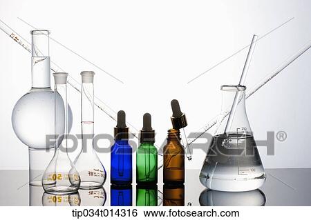 Stock Photograph - scientific tools to produce make up. Fotosearch