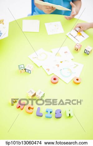 Picture - table with English games. Fotosearch