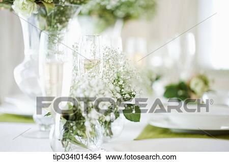 Picture - tablet setting in wedding . Fotosearch