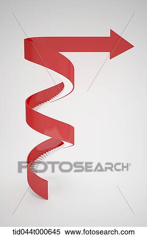 wavy red arrow View Large Photo Image Stock Photography - wavy red arrow. Fotosearch