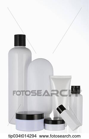 white make up set in white background View Large Photo Image Picture - white make up set in white background. Fotosearch