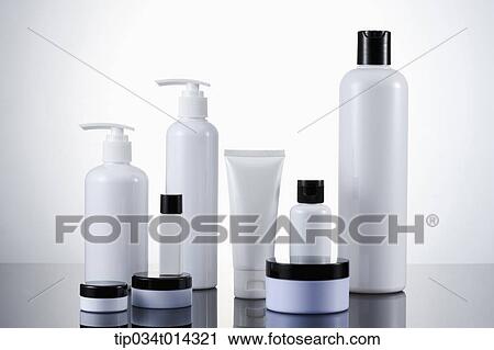 white make up set on desk View Large Photo Image Stock Image - white make up set on desk. Fotosearch