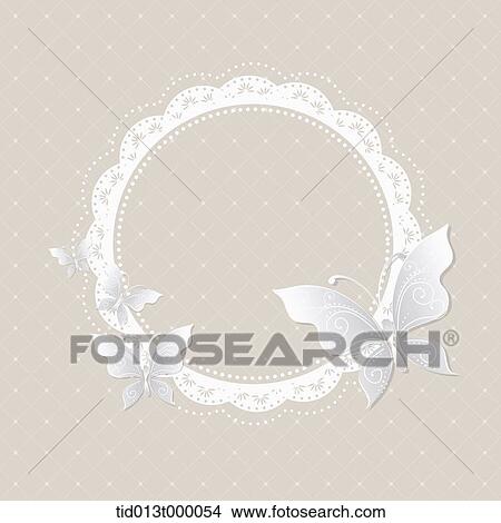 a circle shape with butter flies View Large Illustration Stock Illustration - a circle shape with butter flies . Fotosearch