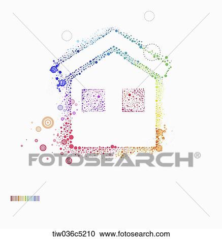 a colorful illustration of a house View Large Illustration Clipart - a colorful illustration of a house. Fotosearch