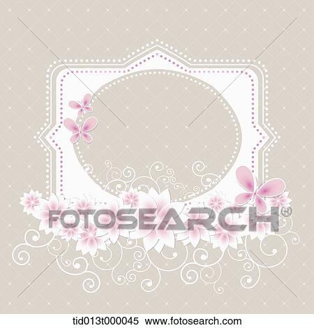 a square frame decorated in flowers View Large Illustration Stock Illustration - a square frame decorated in flowers. Fotosearch