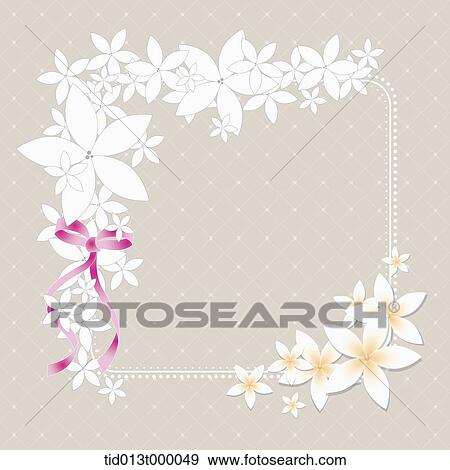 a square frame decorated in flowers View Large Illustration Stock Illustration - a square frame decorated in flowers. Fotosearch
