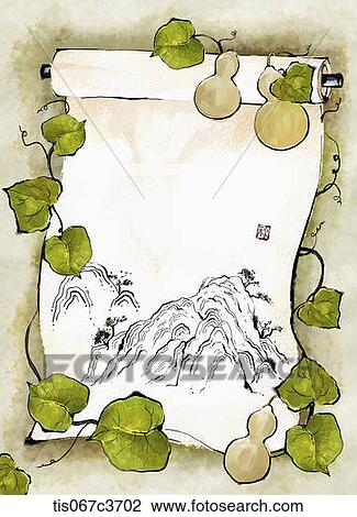 an illustration of an autumn themed picture View Large Illustration Drawing - an illustration of an autumn themed picture. Fotosearch