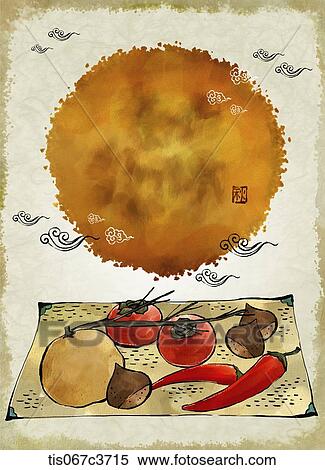 an illustration of an autumn themed picture View Large Illustration Stock Illustration - an illustration of an autumn themed picture. Fotosearch