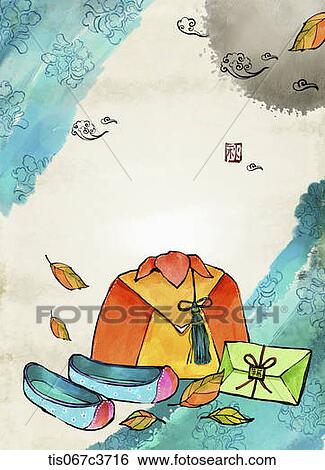 an illustration of an Korean themed picture View Large Illustration Stock Illustration - an illustration of an Korean themed picture. Fotosearch