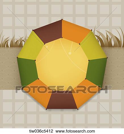 Drawing - an illustration of autumn related note paper. Fotosearch