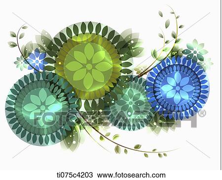 illustration card design with flowers View Large Illustration Drawing - illustration card design with flowers. Fotosearch
