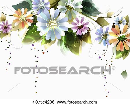 illustration card design with flowers View Large Illustration Stock Illustration - illustration card design with flowers. Fotosearch