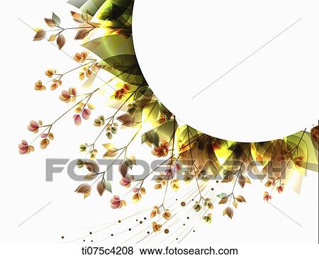 illustration card design with flowers View Large Illustration Stock Illustration - illustration card design with flowers. Fotosearch