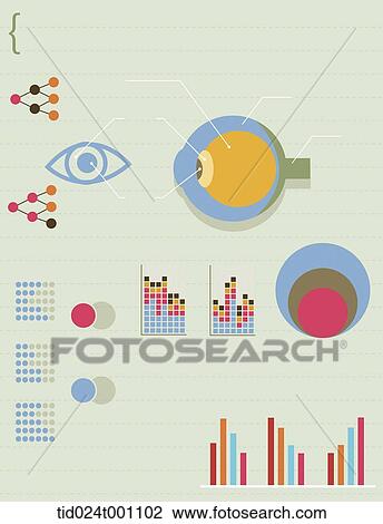 illustration info graphics of eye View Large Illustration Drawing - illustration info graphics of eye. Fotosearch