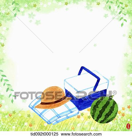Stock Illustration - illustration memo template of summer holidays theme. Fotosearch