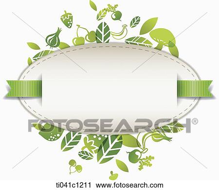 Clip Art - illustration of a name tag that represents green energy. Fotosearch