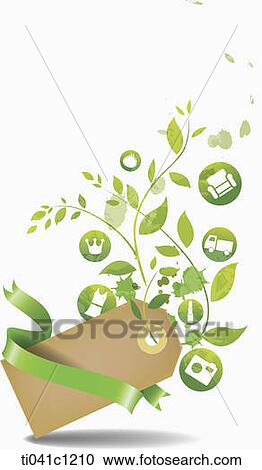 illustration of a name tag that represents green energy View Large Illustration Clipart - illustration of a name tag that represents green energy. Fotosearch