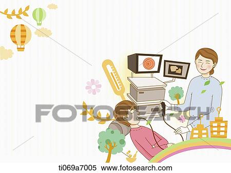 illustration of a patient in a hospital View Large Illustration Stock Illustration - illustration of a patient in a hospital. Fotosearch