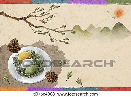 illustration of card design with concept of Chuseok View Large Illustration Stock Illustration - illustration of card design with concept of Chuseok. Fotosearch