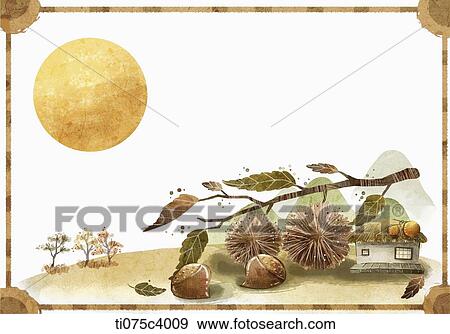illustration of card design with concept of Chuseok View Large Illustration Stock Illustration - illustration of card design with concept of Chuseok. Fotosearch