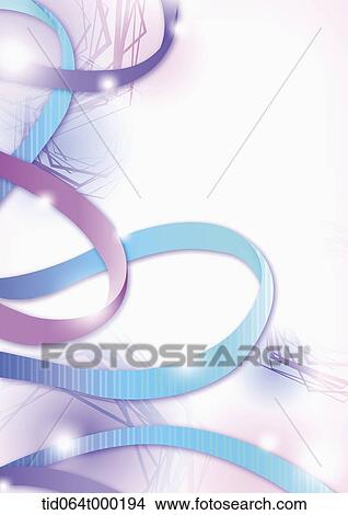 illustration of colorful ribbons View Large Illustration Stock Illustration - illustration of colorful ribbons. Fotosearch