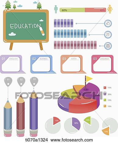 illustration of education info graphic View Large Illustration Stock Illustration - illustration of education info graphic. Fotosearch