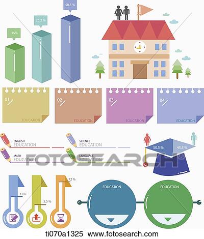 illustration of education info graphic View Large Illustration Stock Illustration - illustration of education info graphic. Fotosearch