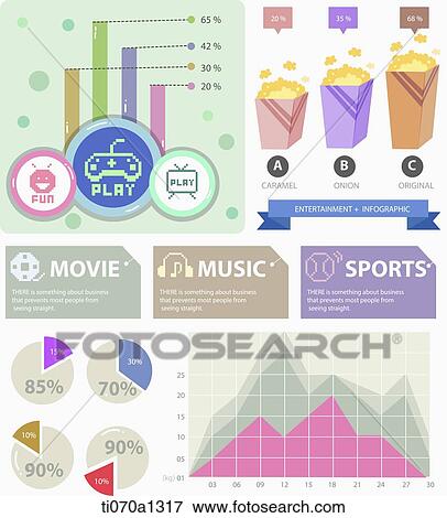 illustration of entertainment info graphic View Large Illustration Stock Illustration - illustration of entertainment info graphic. Fotosearch