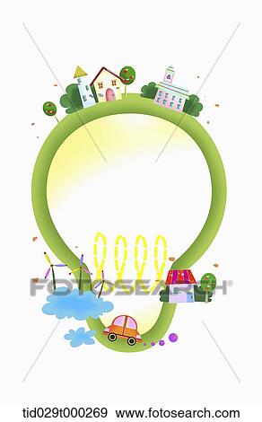 illustration of green city around a shape of light bulb View Large Illustration Stock Illustration - illustration of green city around a shape of light bulb. Fotosearch