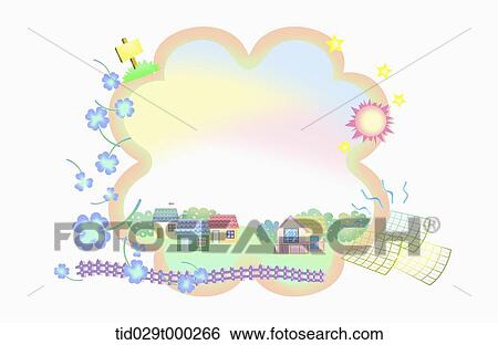 illustration of green city in and out of flower shape View Large Illustration Stock Illustration - illustration of green city in and out of flower shape. Fotosearch