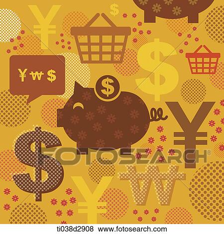 Stock Illustration - illustration of icons related to money. Fotosearch