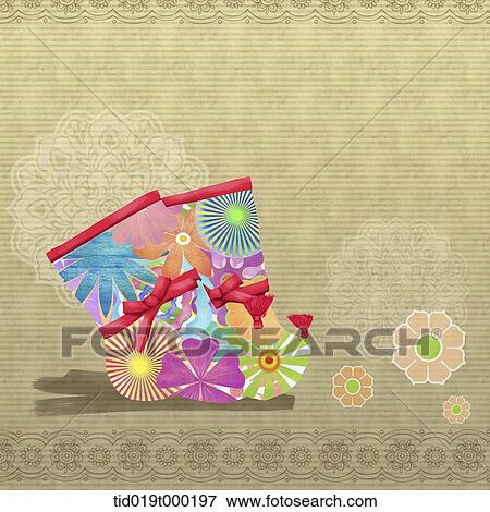 Stock Illustration - illustration of Korean Chuseok featuring traditional socks. Fotosearch