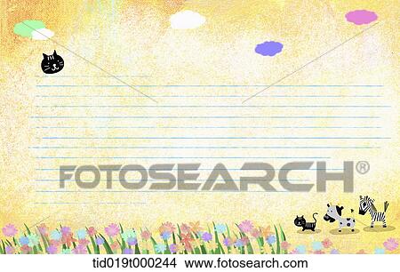 illustration of letter template with autumn background View Large Illustration Stock Illustration - illustration of letter template with autumn background. Fotosearch