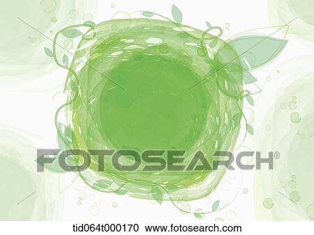 illustration of memo template featuring green leaves View Large Illustration Clipart - illustration of memo template featuring green leaves. Fotosearch