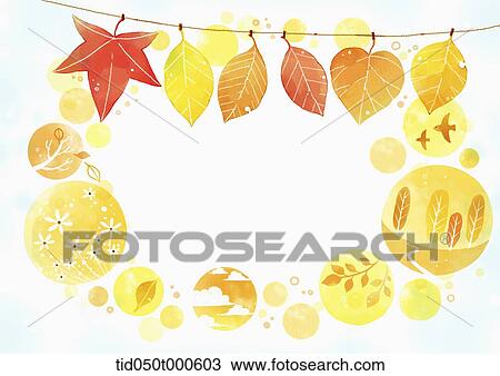 illustration of memo template with autumn image View Large Illustration Drawing - illustration of memo template with autumn image. Fotosearch