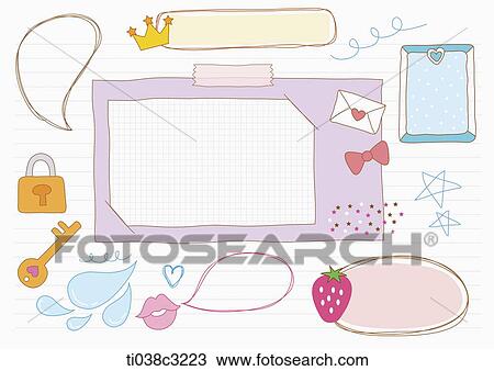 illustration of memo templates View Large Illustration Drawing - illustration of memo templates. Fotosearch