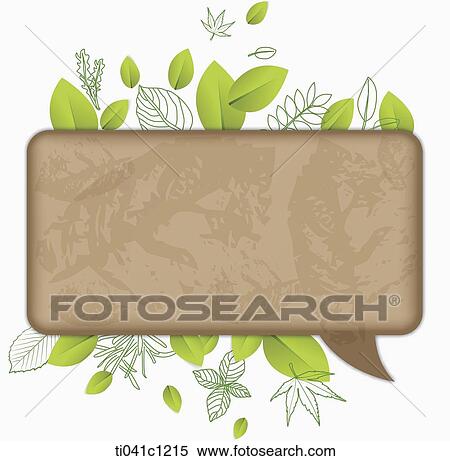 Stock Illustration - illustration of message template with green energy. Fotosearch