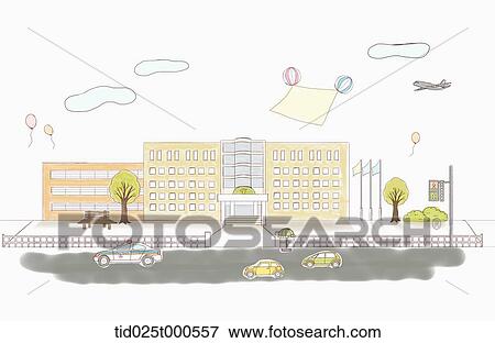Stock Illustration - illustration of police station. Fotosearch