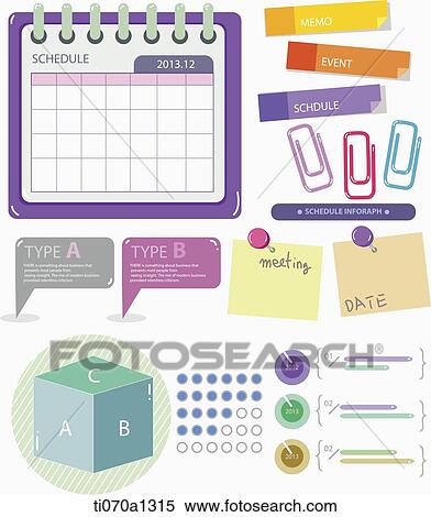 Stock Illustration - illustration of schedule info graphic. Fotosearch