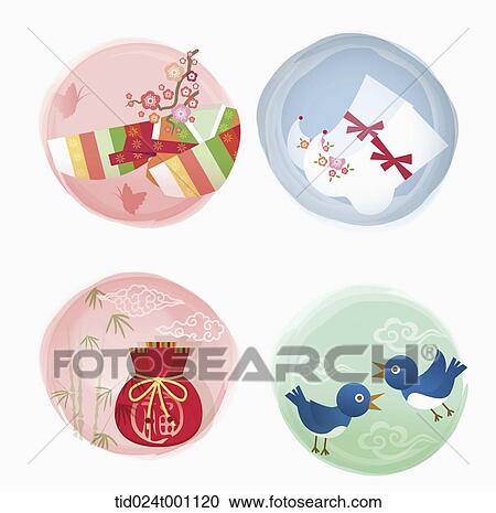 Clipart - illustrations related to Korean Chuseok. Fotosearch