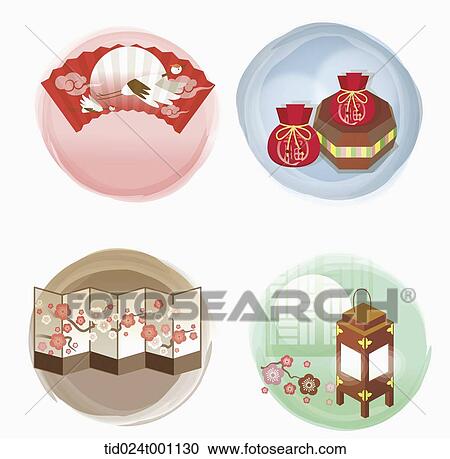 Clipart - illustrations related to Korean Chuseok. Fotosearch