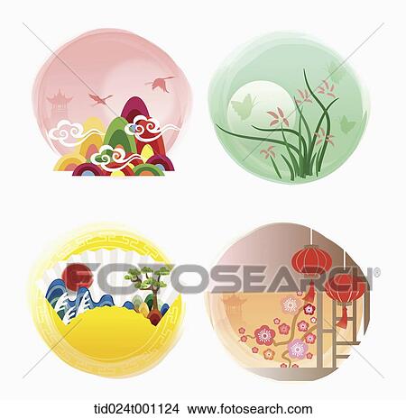 Stock Illustration - illustrations related to Korean Chuseok. Fotosearch