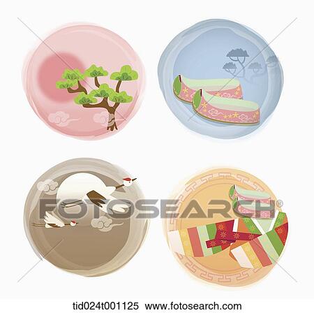 Stock Illustration - illustrations related to Korean Chuseok. Fotosearch
