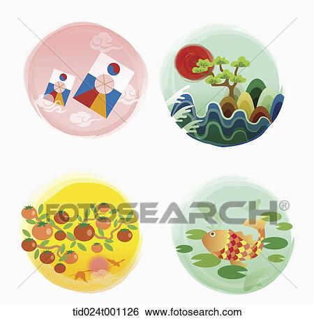 Stock Illustration - illustrations related to Korean Chuseok. Fotosearch