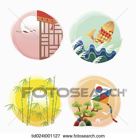 illustrations related to Korean Chuseok View Large Illustration Stock Illustration - illustrations related to Korean Chuseok. Fotosearch